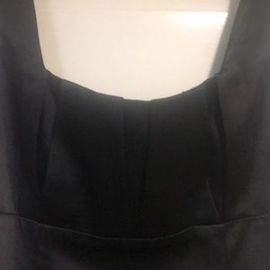 Calvin Klein Black Satin Cocktail Dress 10P Very Pretty